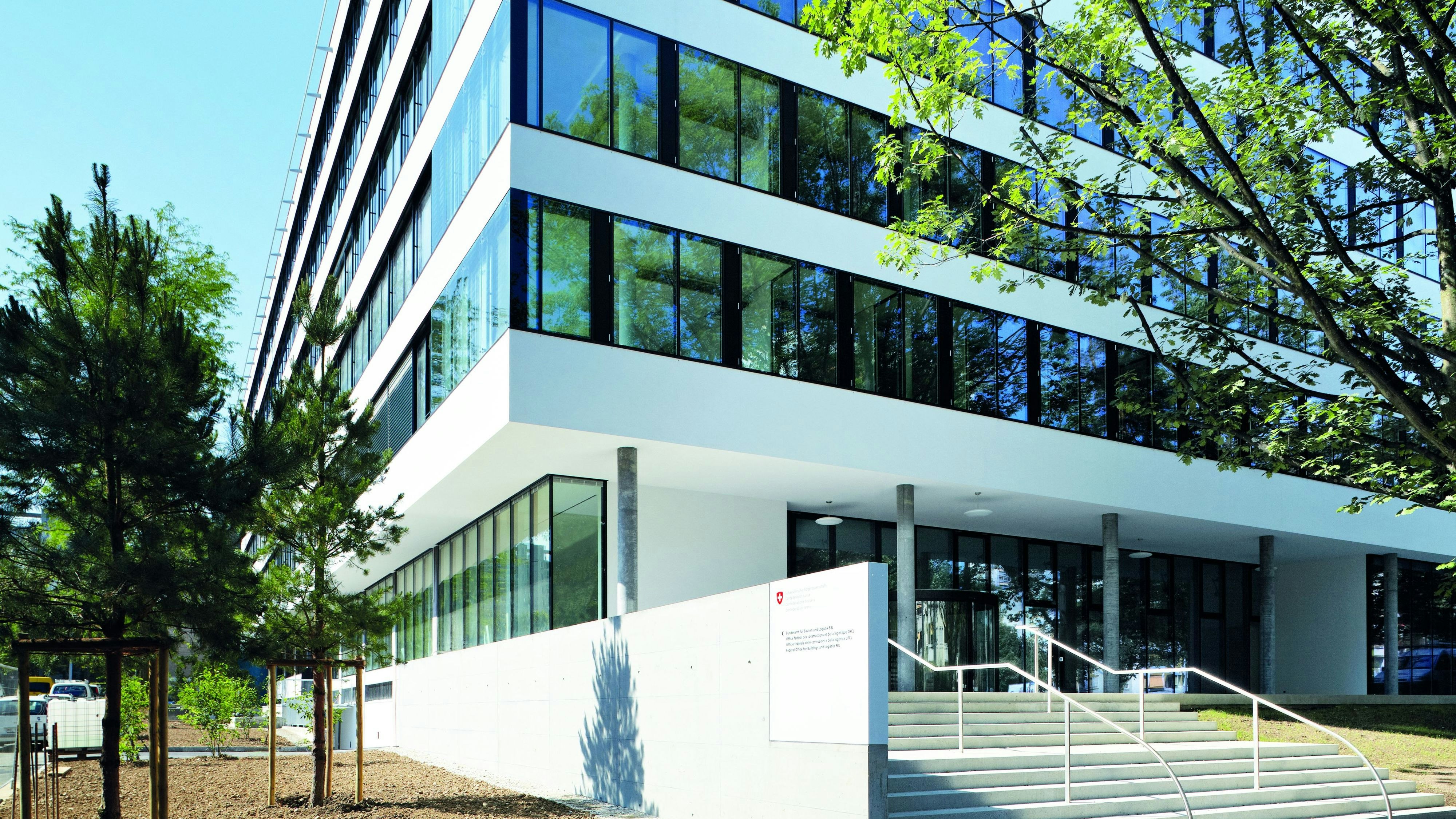 Der Hauptsitz des BBL an der Fellerstrasse 21 von aussen