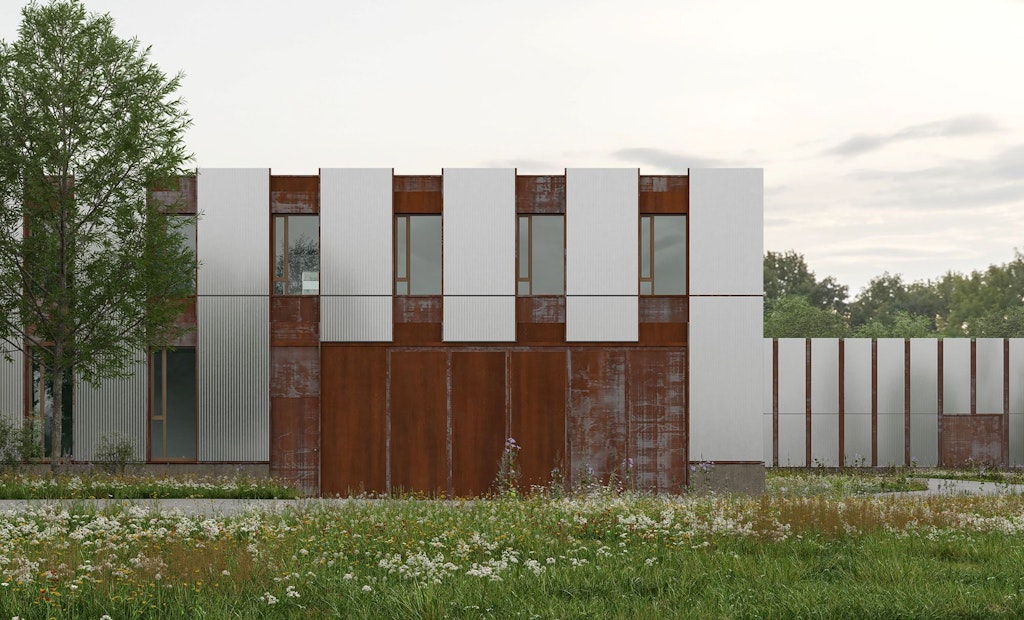 Coup d'œil dans la pratique : la visualisation du centre des collections à Affoltern am Albis montre l'intégration prévue d'éléments photovoltaïques sur les façades. (Source : archives de l'OFCL)